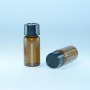 10ml Flat Base Amber Glass Sample Vials with Screw Thread